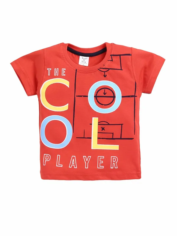Orange_And_Blue_Cotton_T-Shirt_Shorts_Set_For_Boys