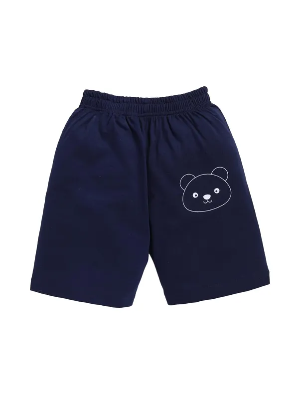 Ivory_And_White_Cotton_T-Shirt_Shorts_Set_For_Boys