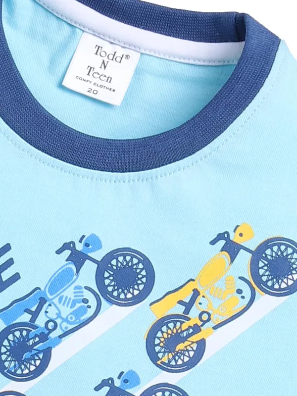Blue_Cotton_T-Shirt_Shorts_Set_For_Boys