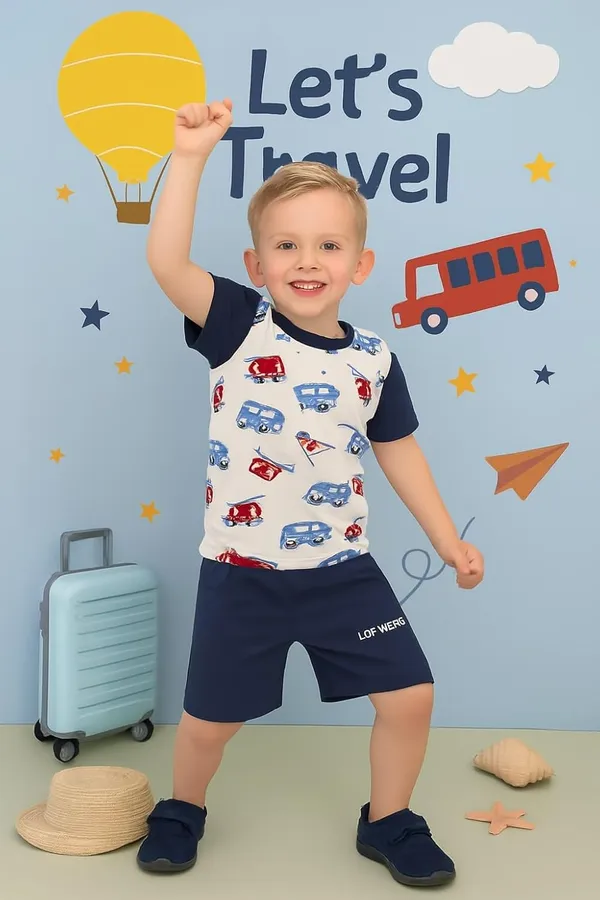 Navy_Blue_And_White_Cotton_T-Shirt_Shorts_Set_For_Boys