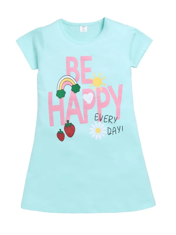 Sea_Green_Cotton_Nighty_For_Girls
