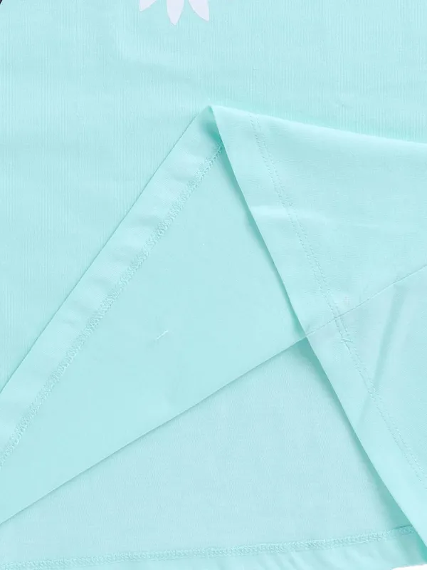 Sea_Green_Cotton_Nighty_For_Girls