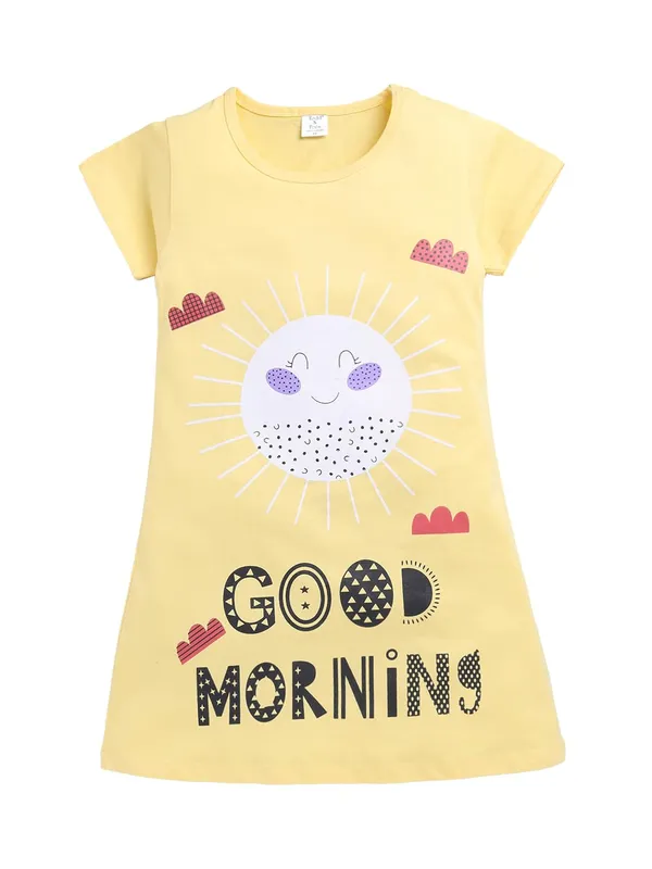 Yellow_Cotton_Nighty_For_Girls