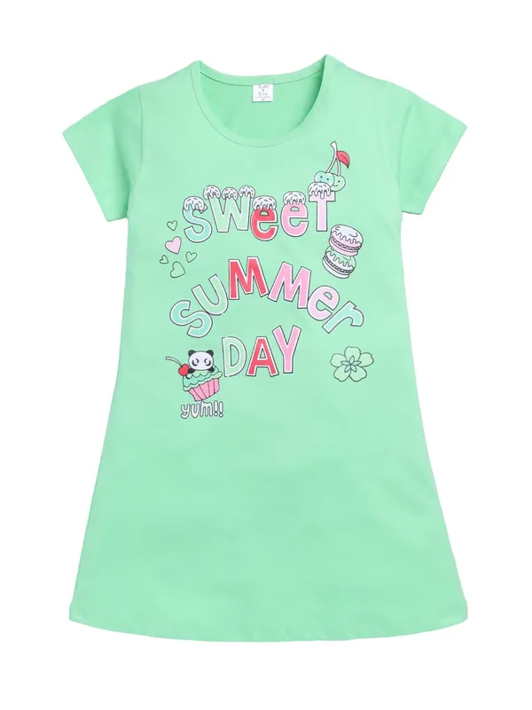 Pista_Green_Cotton_Nighty_For_Girls
