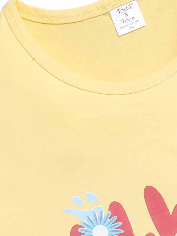 Yellow_Cotton_Nighty_For_Girls