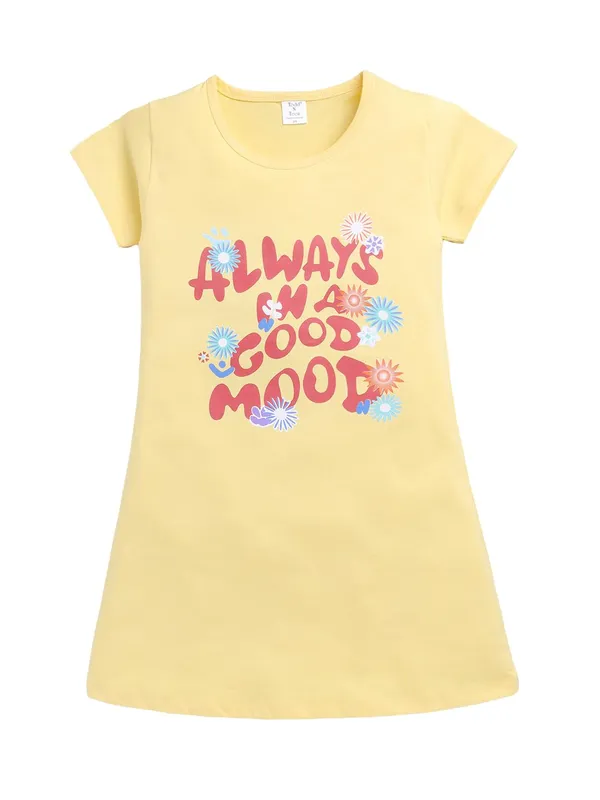 Yellow_Cotton_Nighty_For_Girls