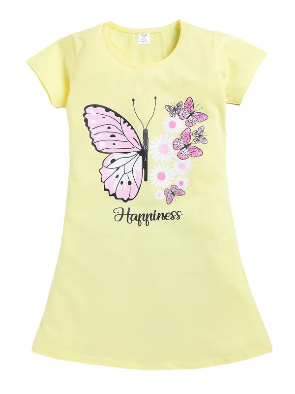 Yellow_Cotton_Nighty_For_Girls
