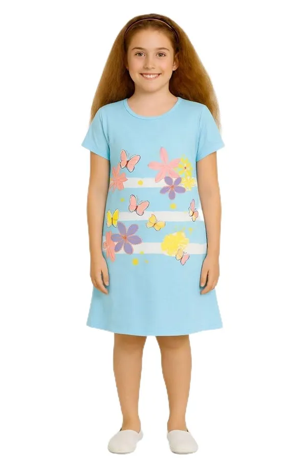 Blue_Cotton_Nighty_For_Girls