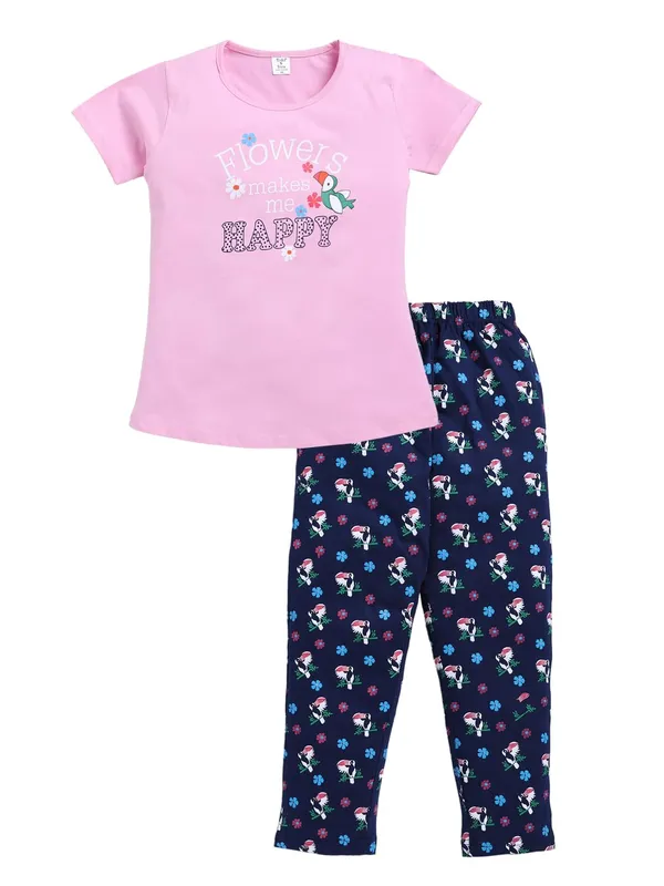Pink_And_Blue_Cotton_T-Shirt_Pajama_Night_Suit_Set_For_Girls