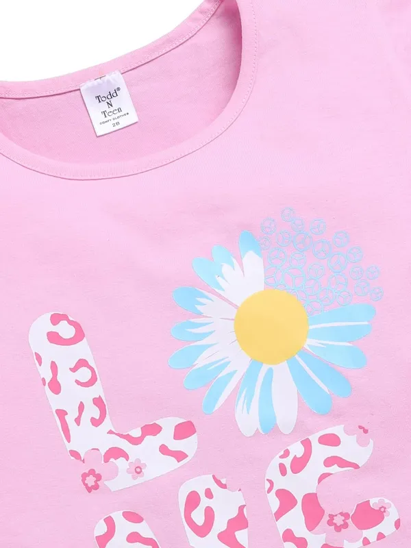 Pink_And_Red_Cotton_T-Shirt_Pajama_Night_Suit_Set_For_Girls