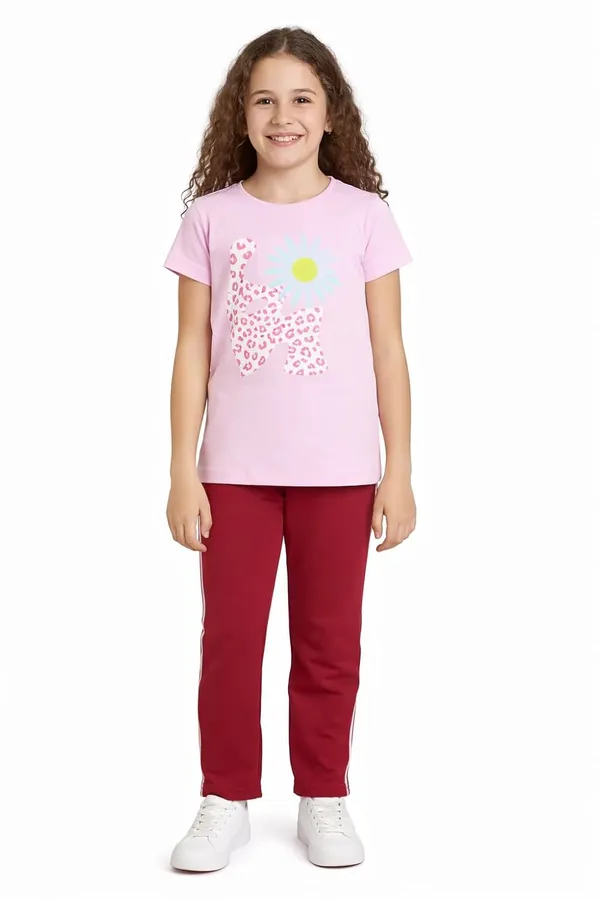 Pink_And_Red_Cotton_T-Shirt_Pajama_Night_Suit_Set_For_Girls