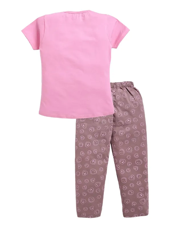 Pink_Cotton_T-Shirt_Pajama_Night_Suit_Set_For_Girls