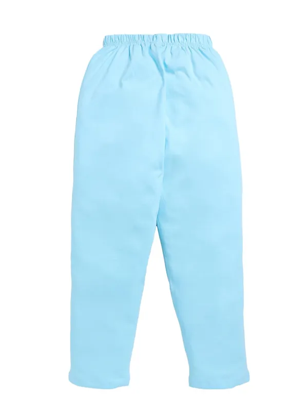 Blue_Cotton_T-Shirt_Pajama_Night_Suit_Set_For_Girls