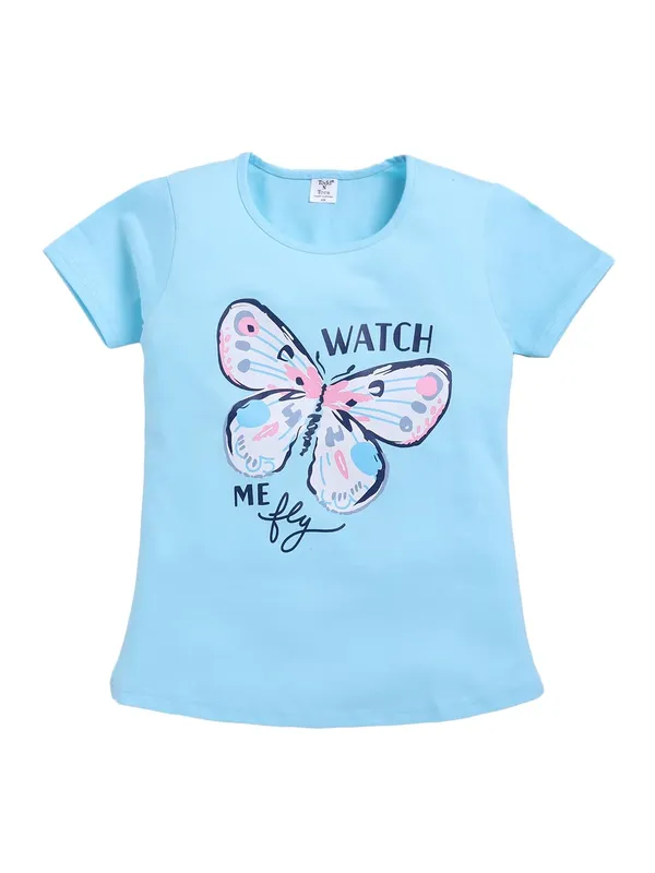 Blue_And_Grey_Cotton_T-Shirt_Pajama_Night_Suit_Set_For_Girls