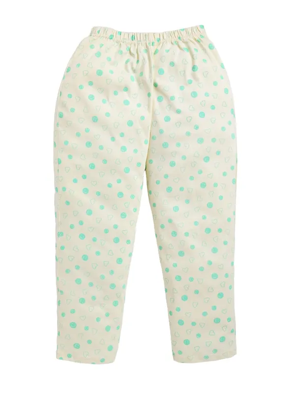 Green_Cotton_T-Shirt_Pajama_Night_Suit_Set_For_Girls