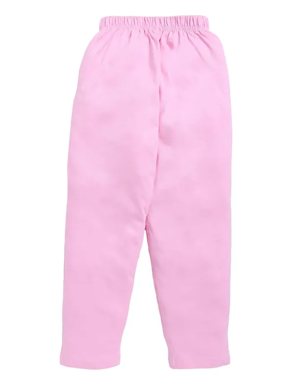 Pink_Cotton_T-Shirt_Pajama_Night_Suit_Set_For_Girls