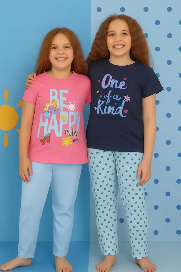 Multicolor_Cotton_T-Shirt_Pajama_Night_Suit_Combo_For_Girls_Pack_Of_2