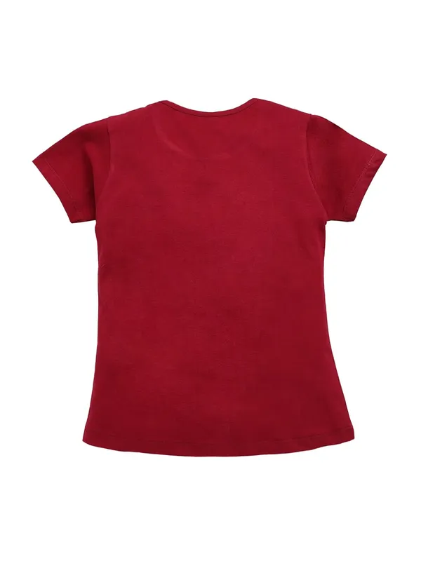 Maroon_And_Pink_Cotton_T-Shirt_Pajama_Night_Suit_Set_For_Girls