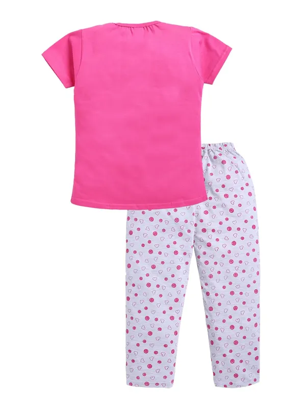 Pink_Cotton_T-Shirt_Pajama_Night_Suit_Set_For_Girls