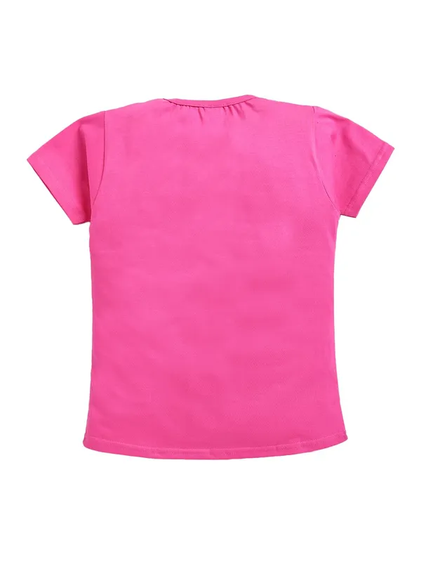Pink_Cotton_T-Shirt_Pajama_Night_Suit_Set_For_Girls