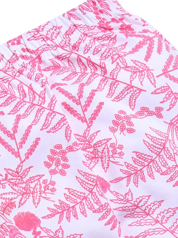 Pink_Cotton_T-Shirt_Pajama_Night_Suit_Set_For_Girls