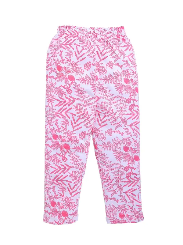 Pink_Cotton_T-Shirt_Pajama_Night_Suit_Set_For_Girls