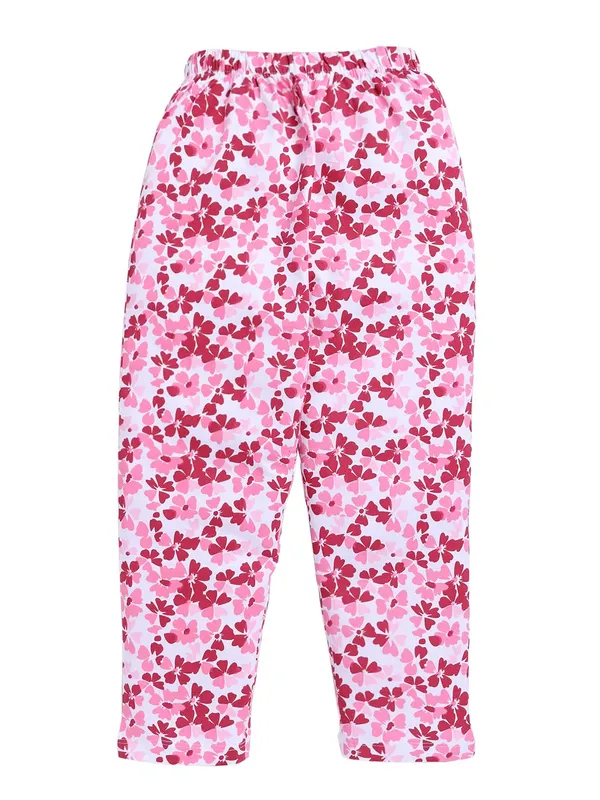 Pink_Cotton_T-Shirt_Pajama_Night_Suit_Set_For_Girls