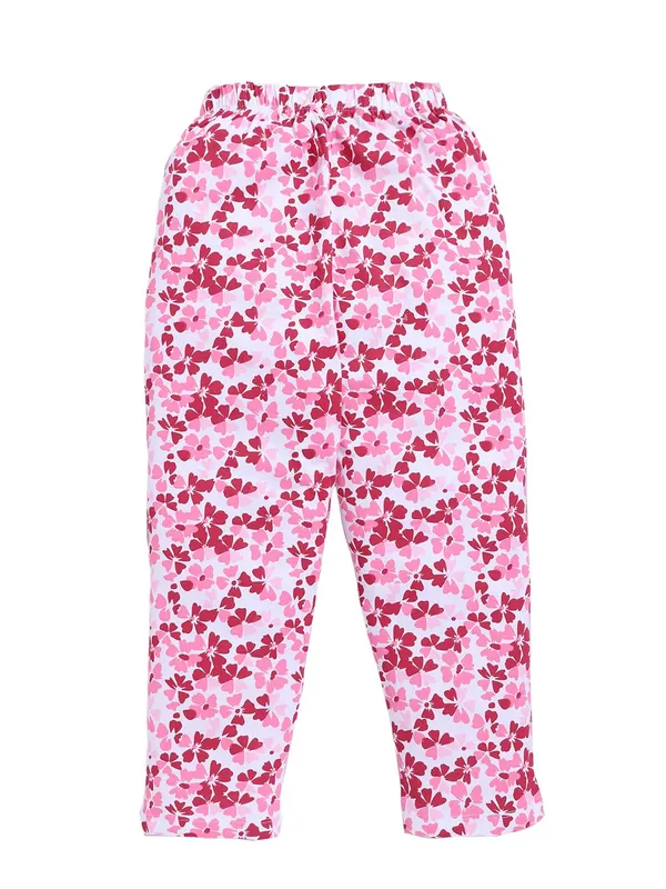 Pink_Cotton_T-Shirt_Pajama_Night_Suit_Set_For_Girls