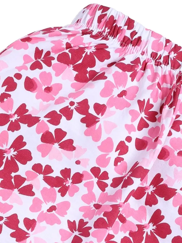 Pink_Cotton_T-Shirt_Pajama_Night_Suit_Set_For_Girls