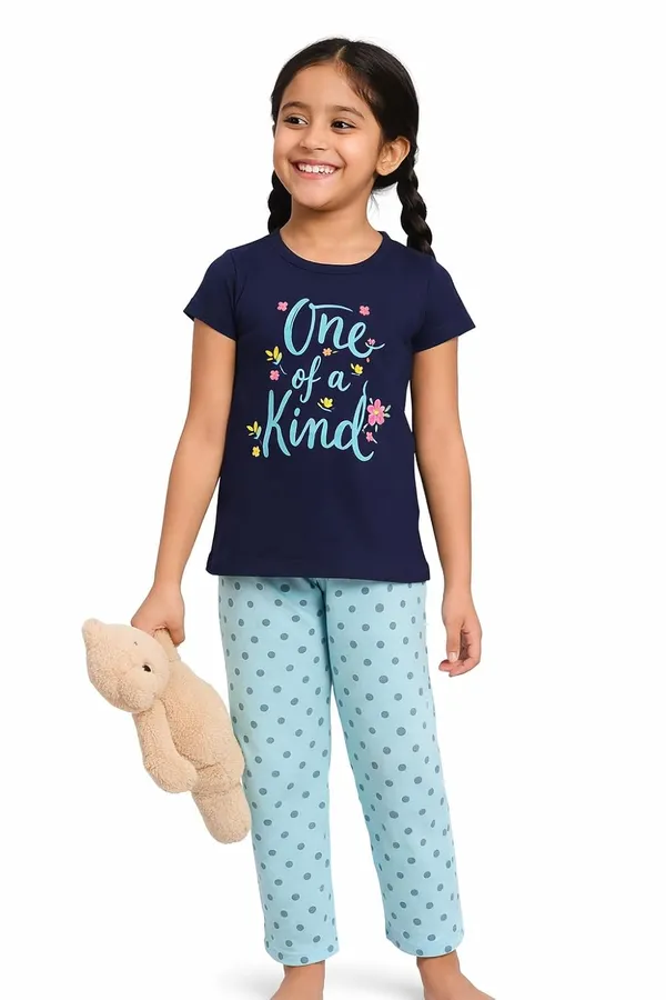 Sky_Blue_And_Navy_Cotton_T-Shirt_Pajama_Night_Suit_Set_For_Girls