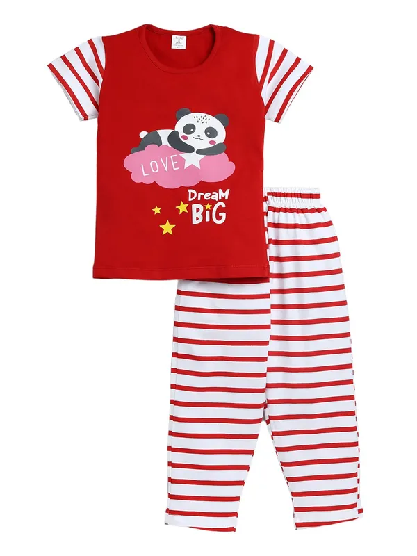 Multicolor_Cotton_T-Shirt_Pajama_Night_Suit_Combo_For_Girls_Pack_Of_2