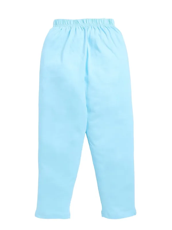 Blue_Cotton_T-Shirt_Pajama_Night_Suit_Set_For_Girls