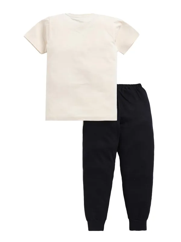 Cream_And_Black_Cotton_T-Shirt_Track_Pant_Joggers_Set_For_Boys