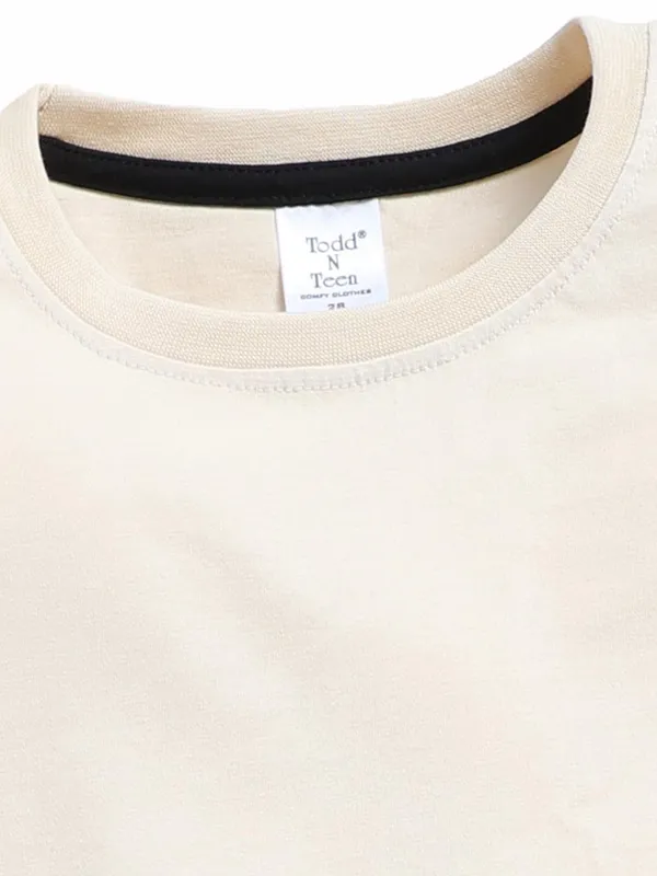 Cream_And_Black_Cotton_T-Shirt_Track_Pant_Joggers_Set_For_Boys