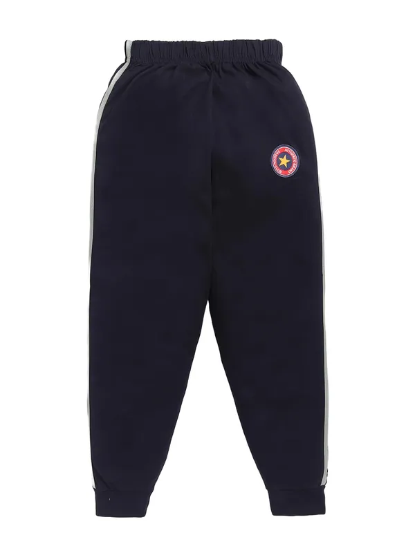 Khaki_And_Blue_Cotton_T-Shirt_Track_Pant_Joggers_Set_For_Boys