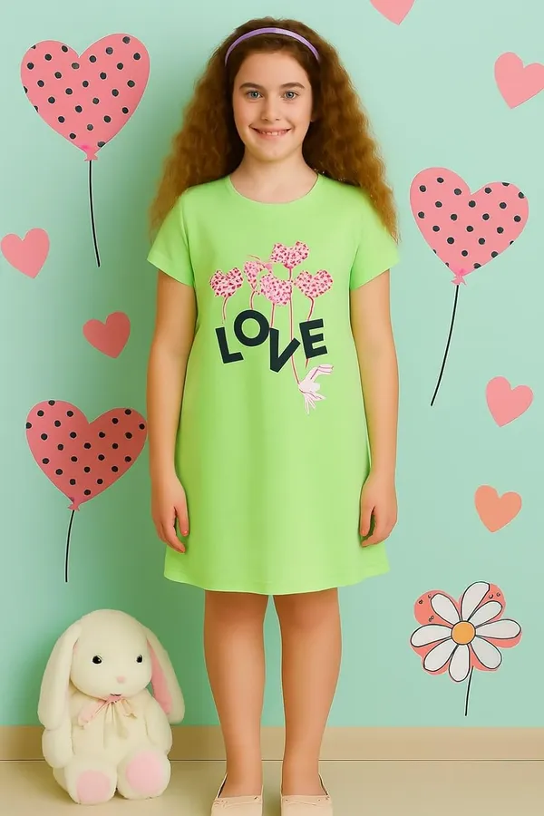 Green_Cotton_Nighty_For_Girls