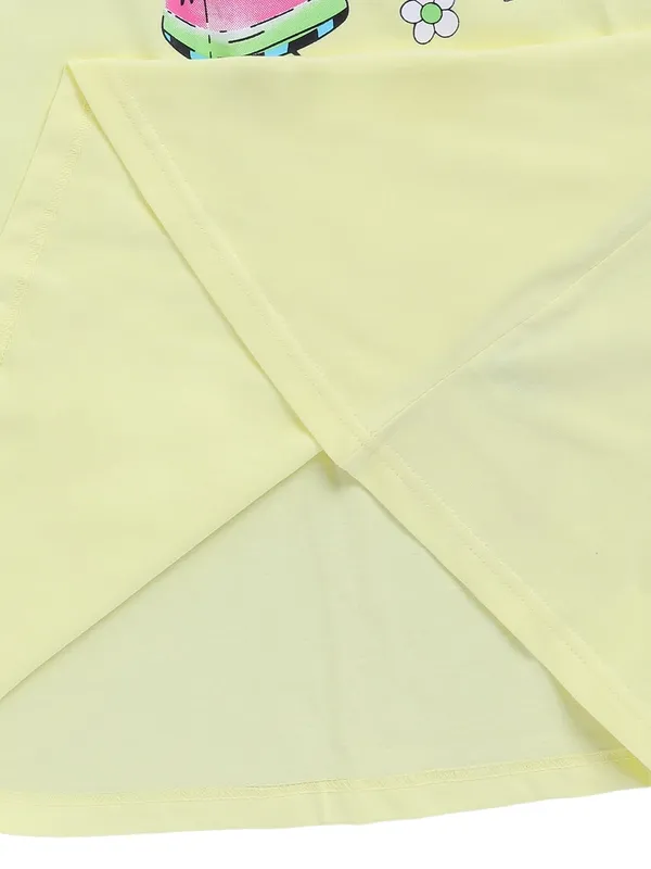 Yellow_Cotton_Nighty_For_Girls