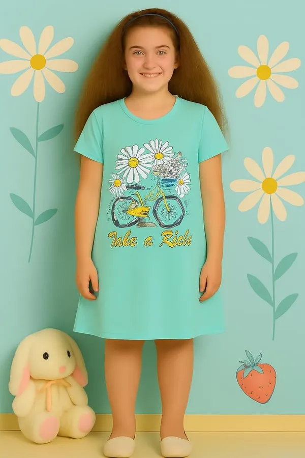 Green_Cotton_Nighty_For_Girls