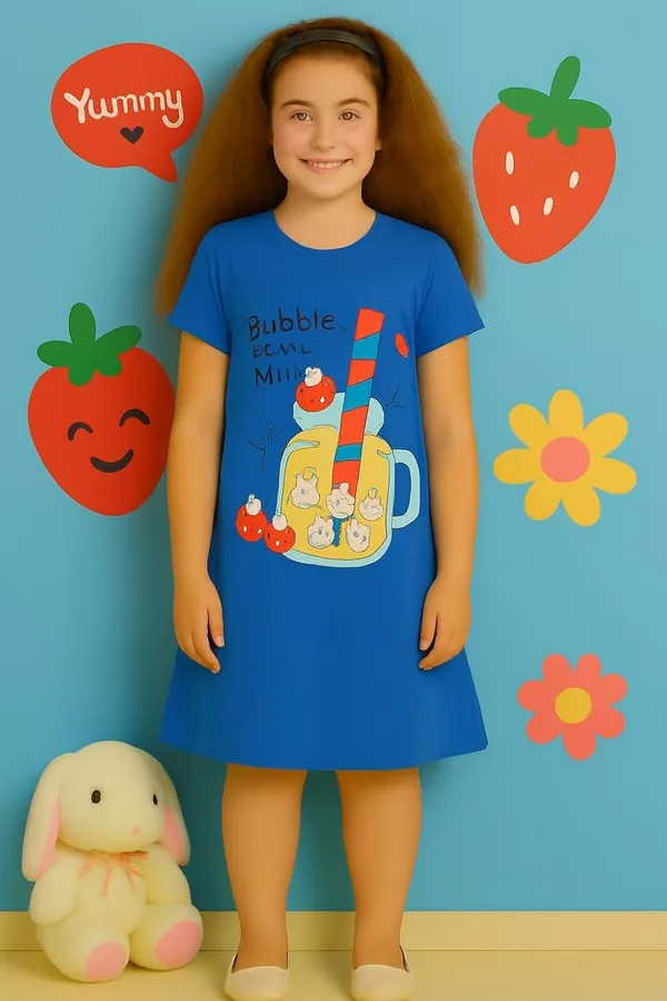 Blue_Cotton_Nighty_For_Girls