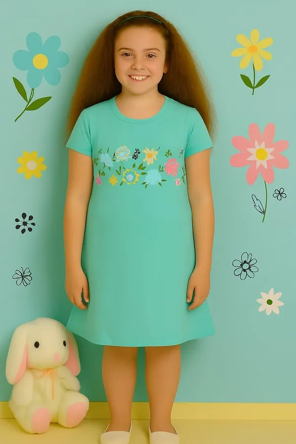Blue_Cotton_Nighty_For_Girls