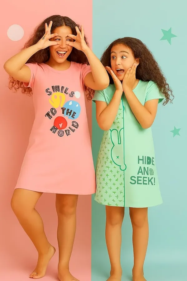 Multicolor_Cotton_Nighty_Combo_For_Girls_Pack_Of_2