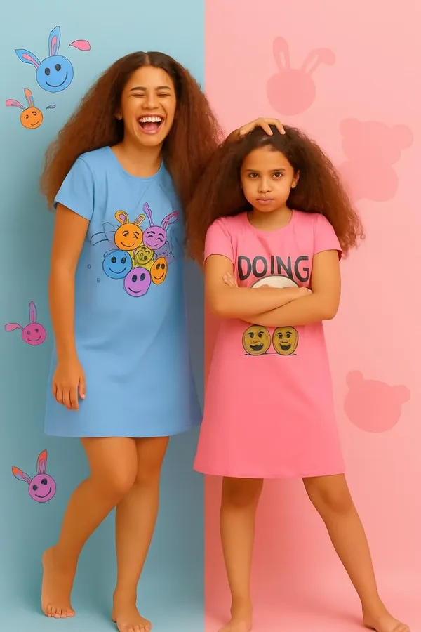 Multicolor_Cotton_Nighty_Combo_For_Girls_Pack_Of_2