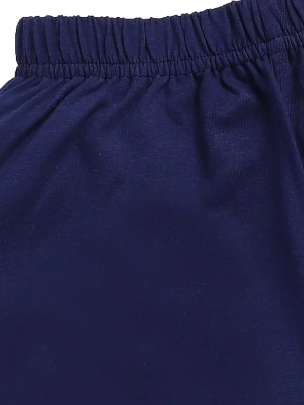 White_And_Blue_Cotton_T-Shirt_Shorts_Set_For_Boys