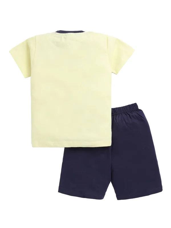 Yellow_Cotton_T-Shirt_Shorts_Set_For_Boys
