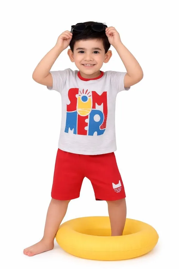 Grey_Cotton_T-Shirt_Shorts_Set_For_Boys