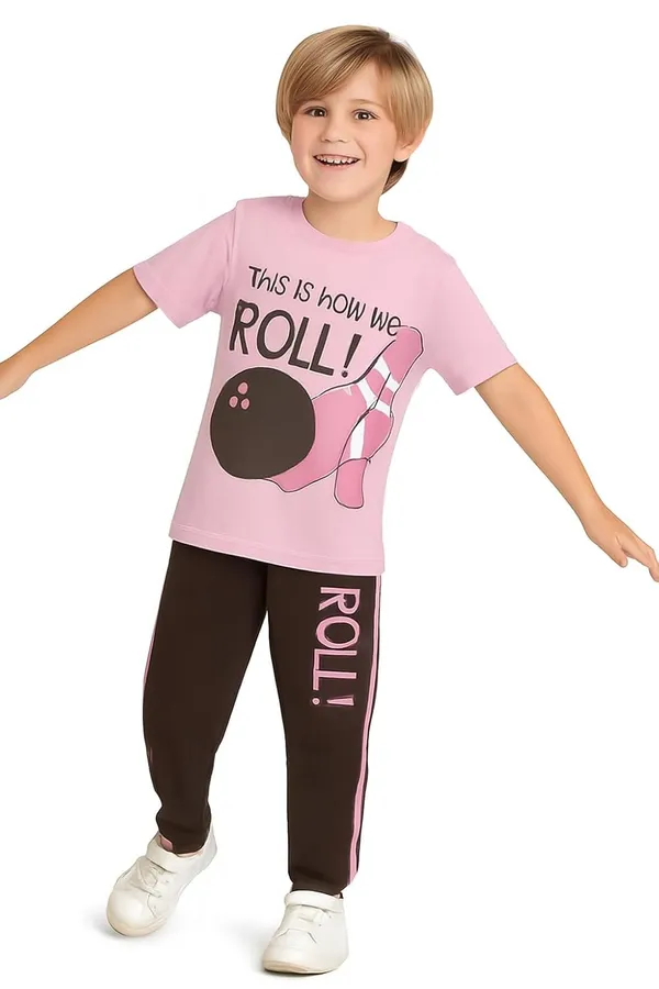 Pink_And_Mauve_Brown_Cotton_T-Shirt_Track_Pant_Joggers_Set_For_Boys