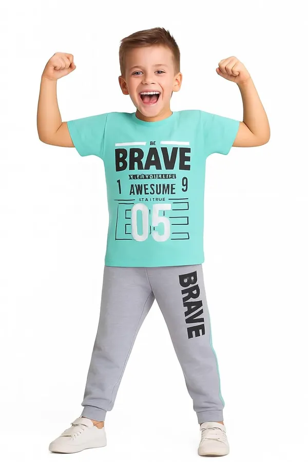 Teal_And_Grey_Cotton_T-Shirt_Track_Pant_Joggers_Set_For_Boys