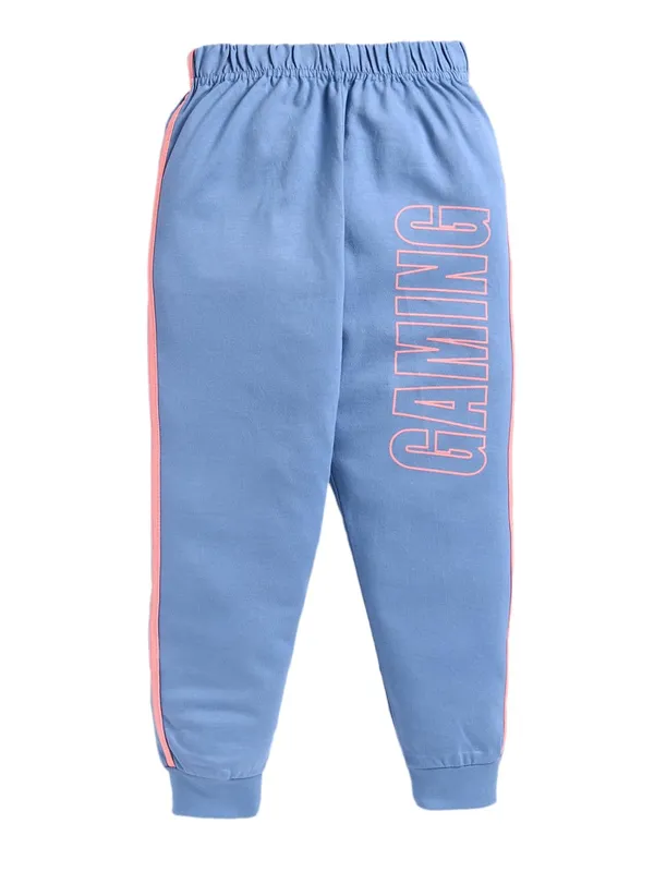 Peach_And_Grey_Cotton_T-Shirt_Track_Pant_Joggers_Set_For_Boys