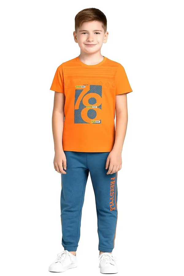 Orange_And_Blue_Cotton_T-Shirt_Track_Pant_Joggers_Set_For_Boys
