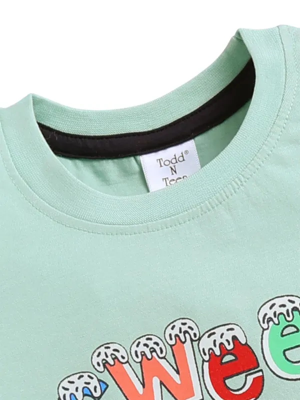 Green_And_Navy_Cotton_T-Shirt_Shorts_Set_For_Girls